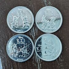 Walt Disney Studios 100th Anniversary Coin Medallion Set 2023 Mickey Minnie picture