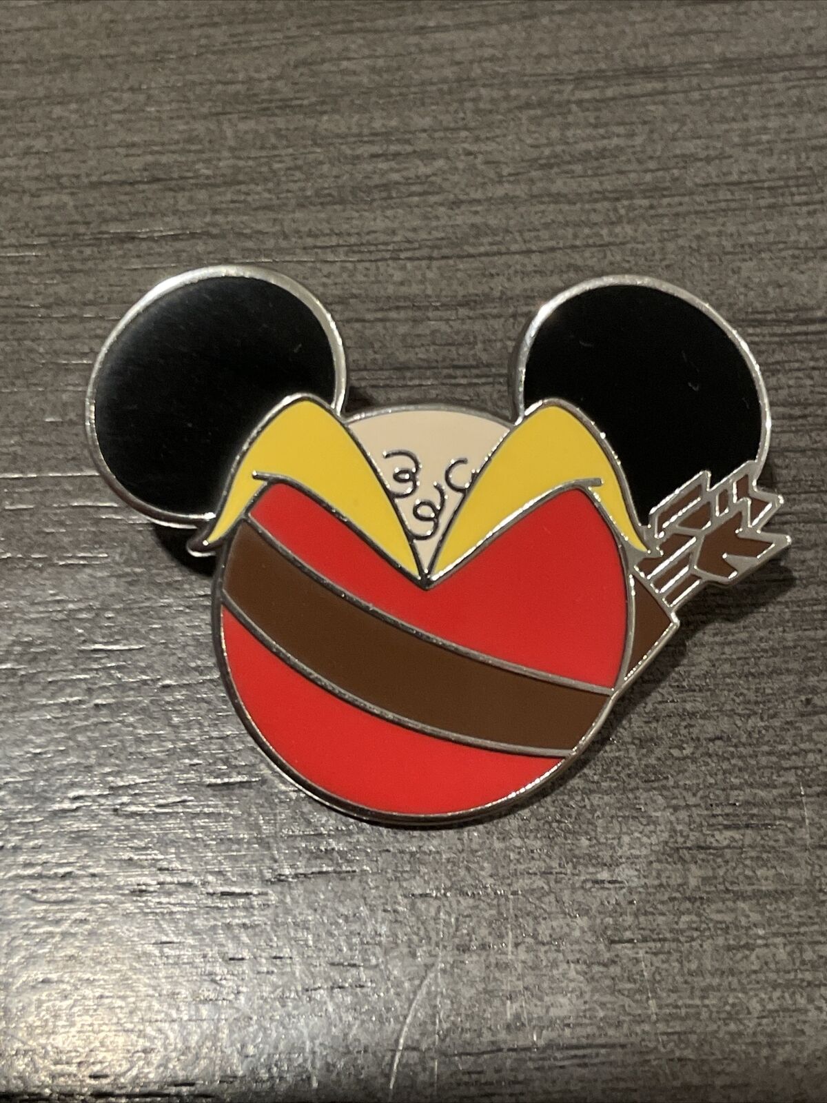 2022 Disney Mystery Pin Villains Mickey Head Icon Gaston Beauty and the Beast