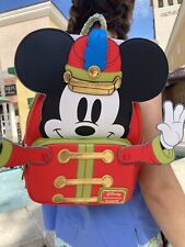 Loungefly Disney NEW Nwt Mickey Mouse Parade Drum Majorette Band Backpack Baton picture