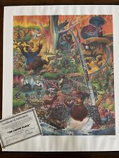 Disneyland Splash Mountain Lithograph COA The Laffin Place Charles Boyer SIGNED picture