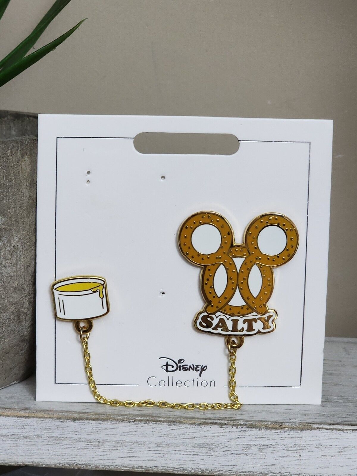 Disney Mickey Mouse Salty Pretzel and Cheese Treats Pin