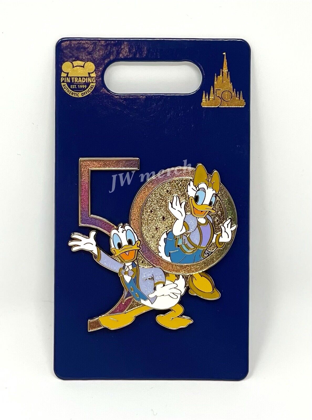 Walt Disney World 50th Anniversary Donald Duck And Daisy Duck Pin NEW