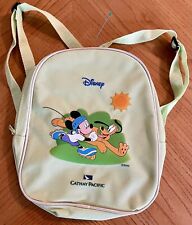 VTG Disney MICKEY MOUSE & PLUTO Cathay Pacific Airlines Junior Mini Backpack Q6 picture