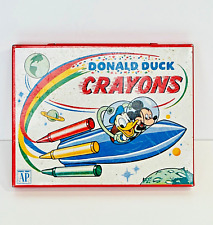 Vintage 1960’s DONALD DUCK CRAYONS Tin picture