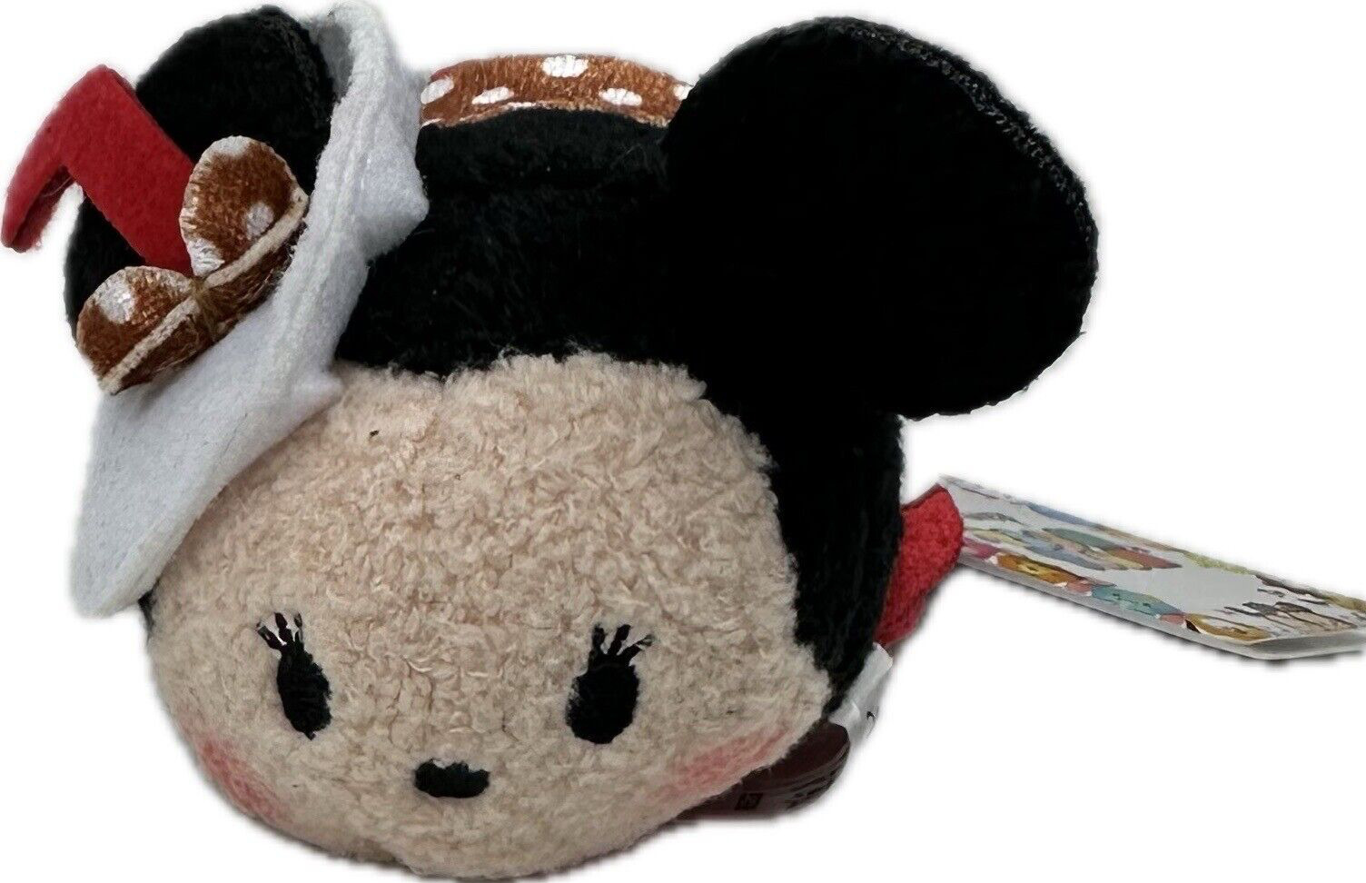 Disney Tsum Tsum Mini Plush Toy 3.5 Inch Minnie Mouse Milk Shake Embroidered