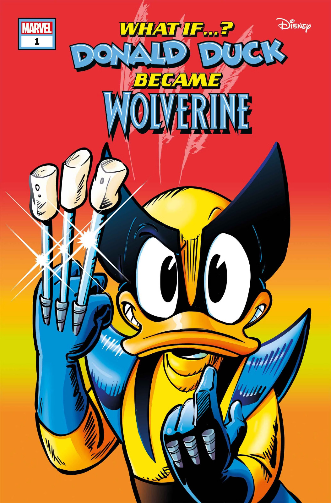 WHAT IF DONALD DUCK BECAME WOLVERINE #1 PERISSINOTTO COVER MARVEL COMICS 2024