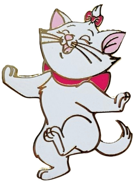 LE 200 Disney Pin✿Acme Hot Art Aristocats Kitten Marie Dancing Cat White RARE LE