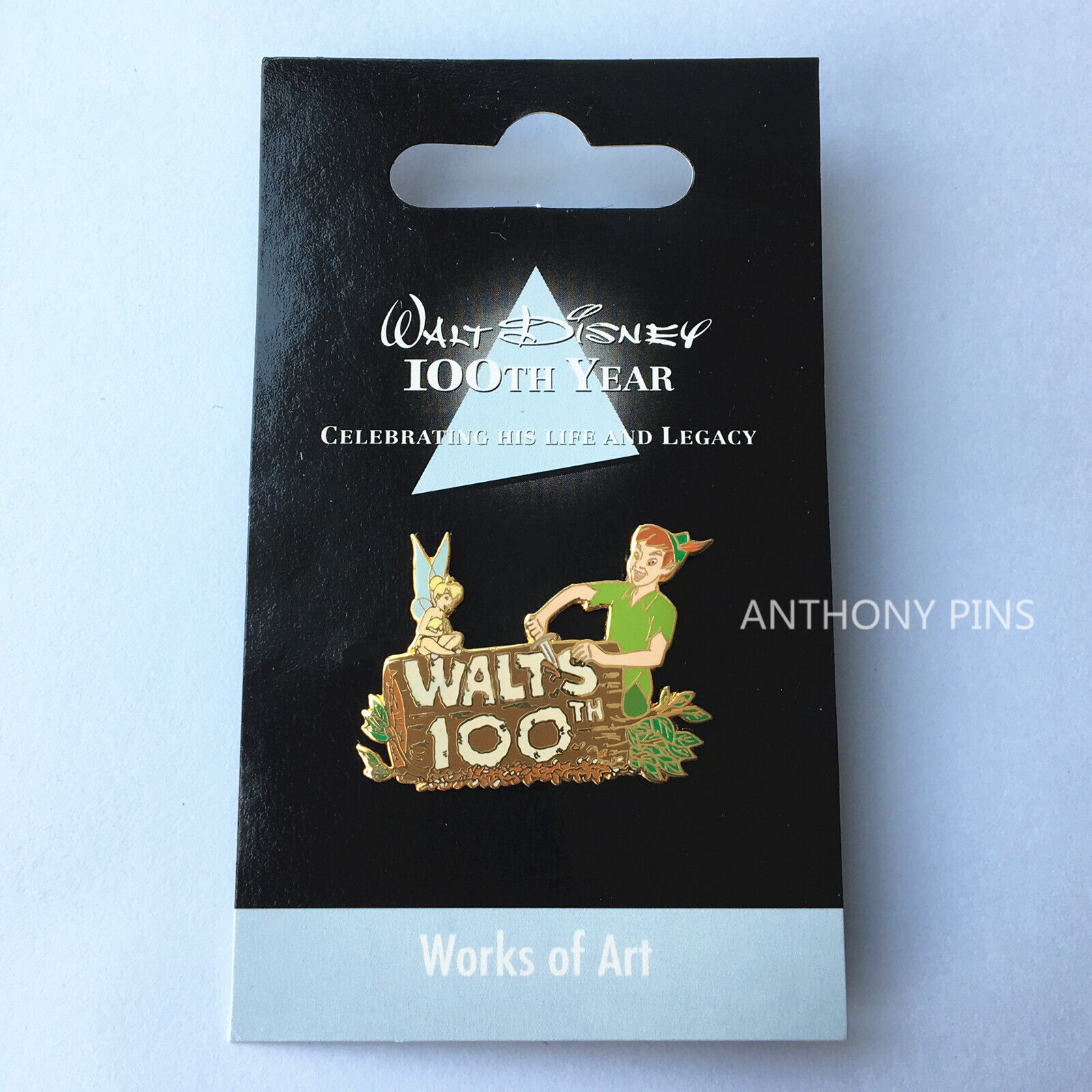 Disney Pins JDS Walt Disney 100th Works of Art Peter Pan & Tinker Bell