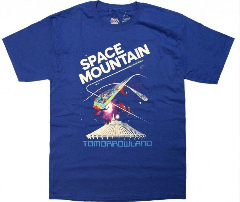 Disney Parks Space Mountain Attraction Poster T-shirt Limited Edition Adult S