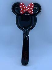Disney MINI Mouse Black and Red Ceramic Spoon Rest New W Tags.  picture