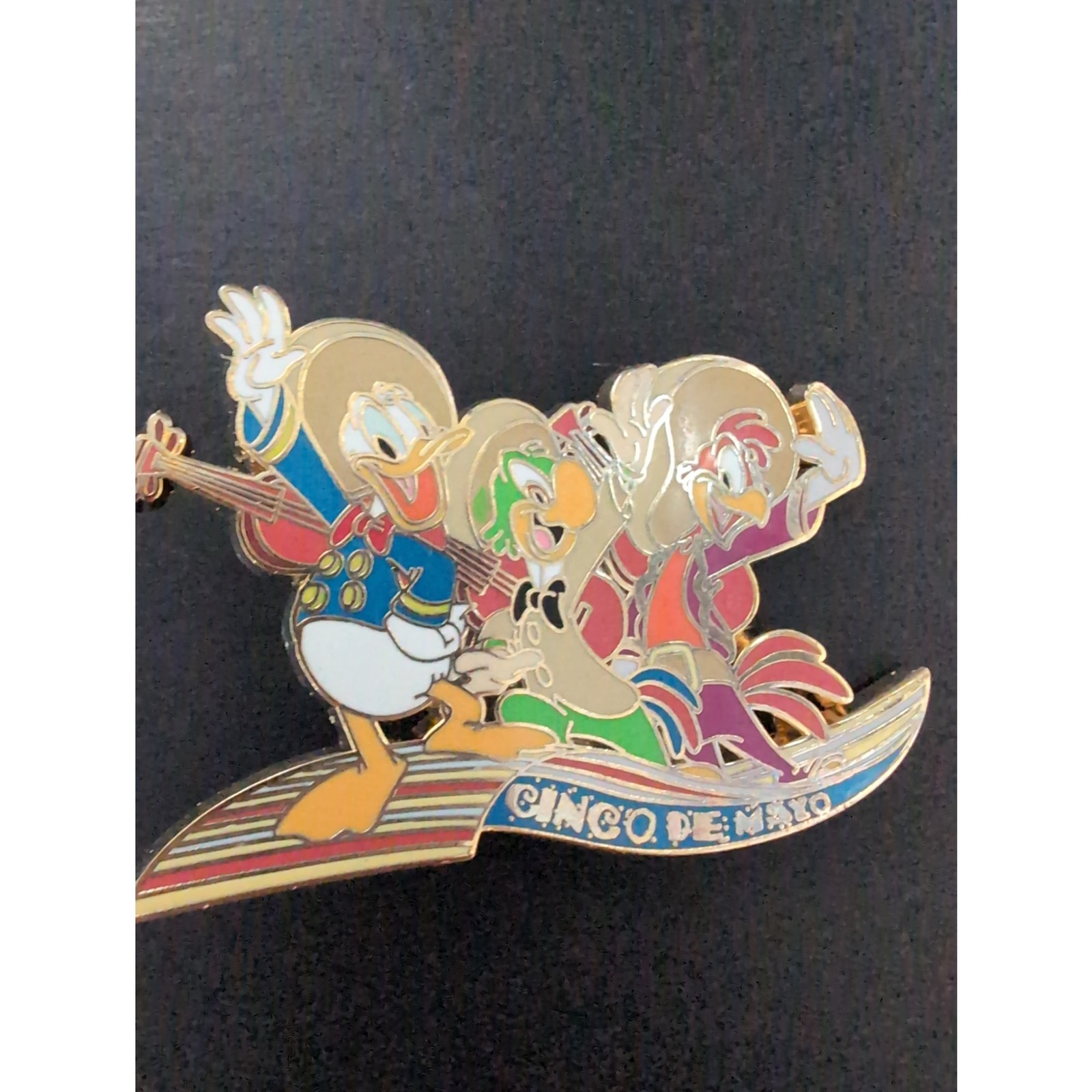 Donald Duck from The Three Caballeros LR pin from the Viva Navidad Disney series Donald Duck from The Three Caballeros LR pin from the Viva Navidad Disney series
