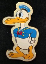 Disney Pin Donald Duck Vintage Toy Series Wooden Pull Duck Disney Auctions 36459 picture