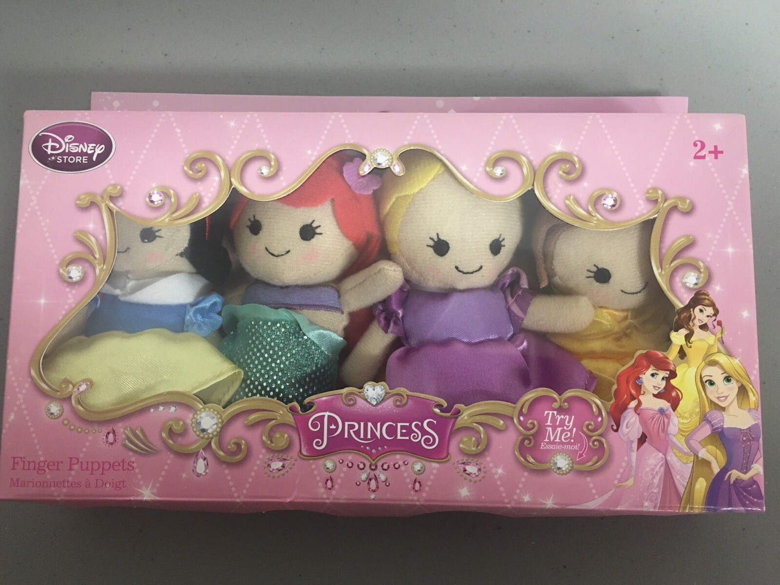 Lace Puppet Disney Store Exclusive 4 Pack Princess Finger Puppets - Fabric- Lace ...