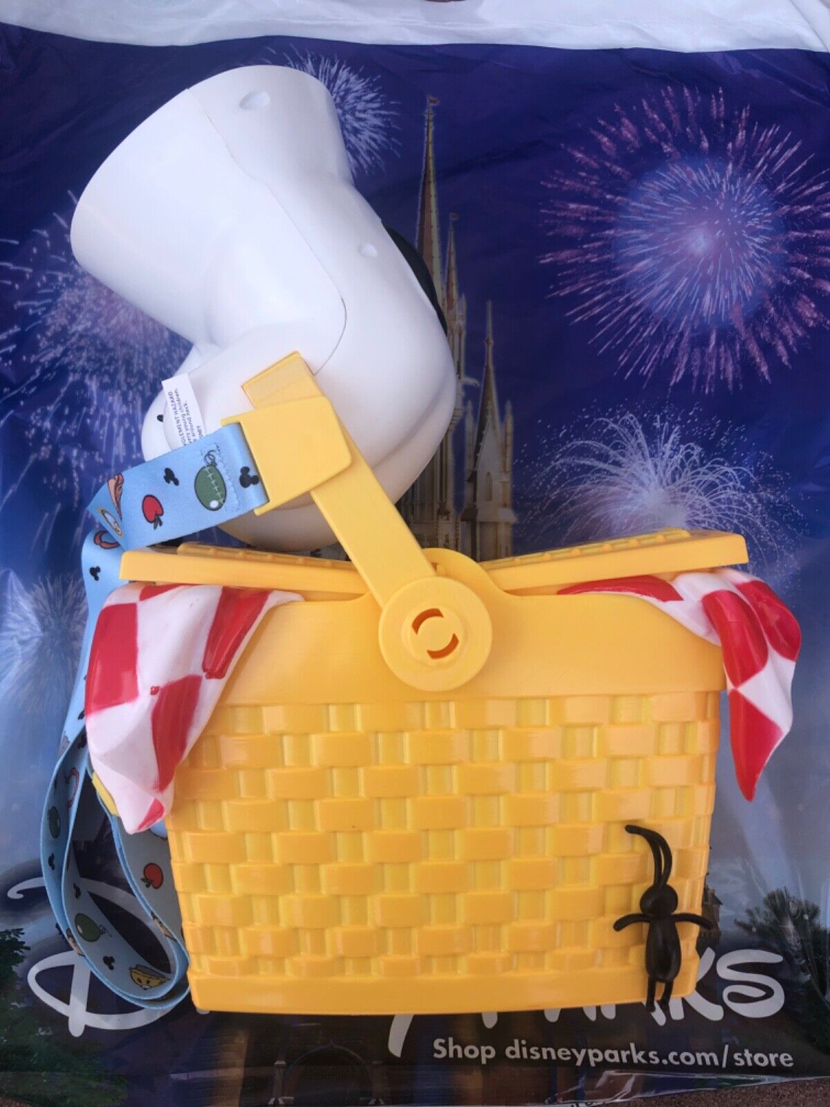 Disney Parks Mickey Mouse Runaway Railway Perfect Picnic Basket Popcorn Bucket
