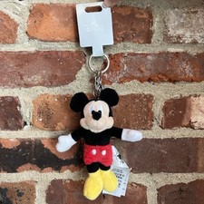 Disney Parks Mickey Mouse Plush Bag Charm Keychain NEW picture