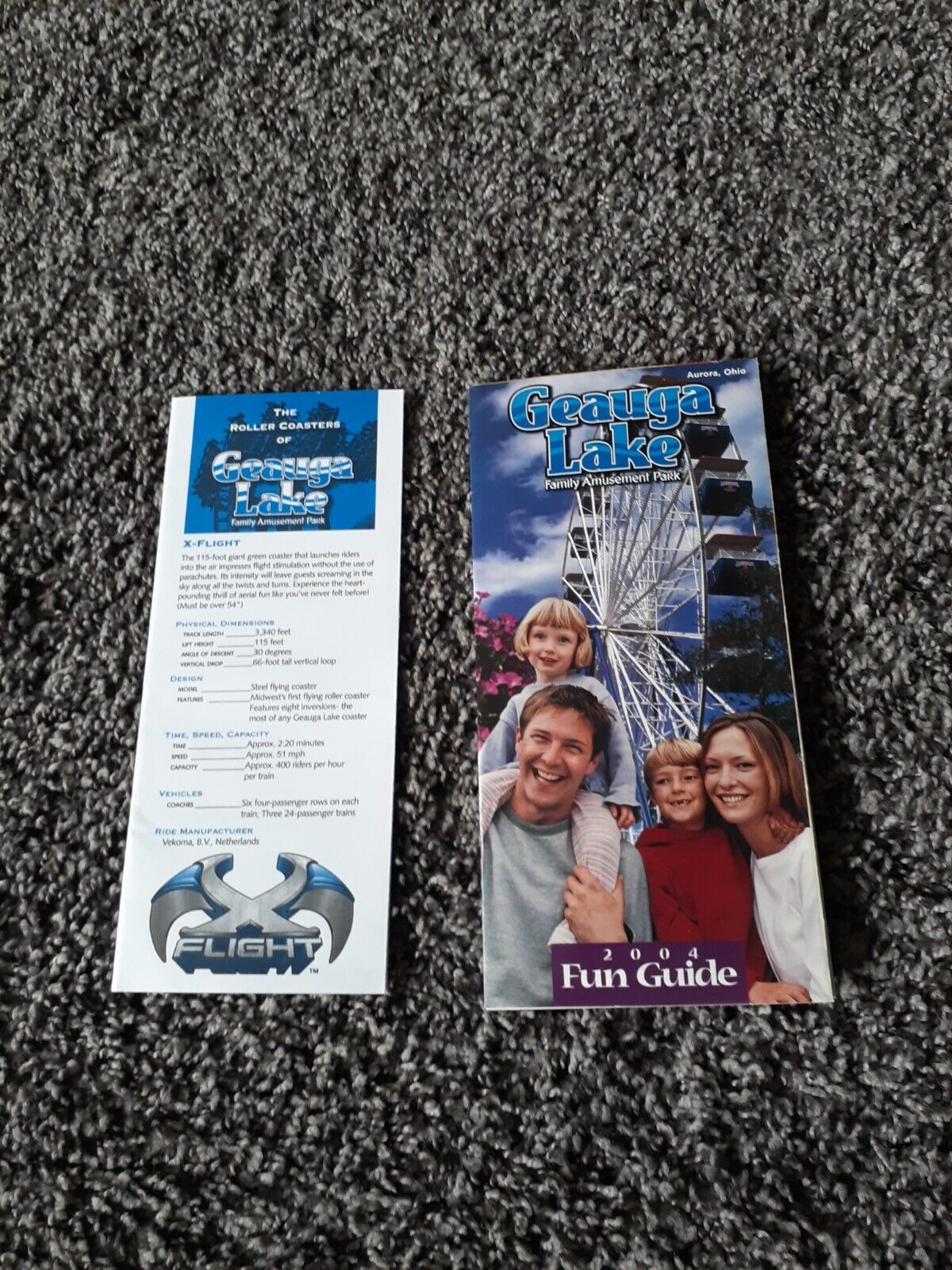 Geauga Lake 2004 Brochure And Roller Coasters