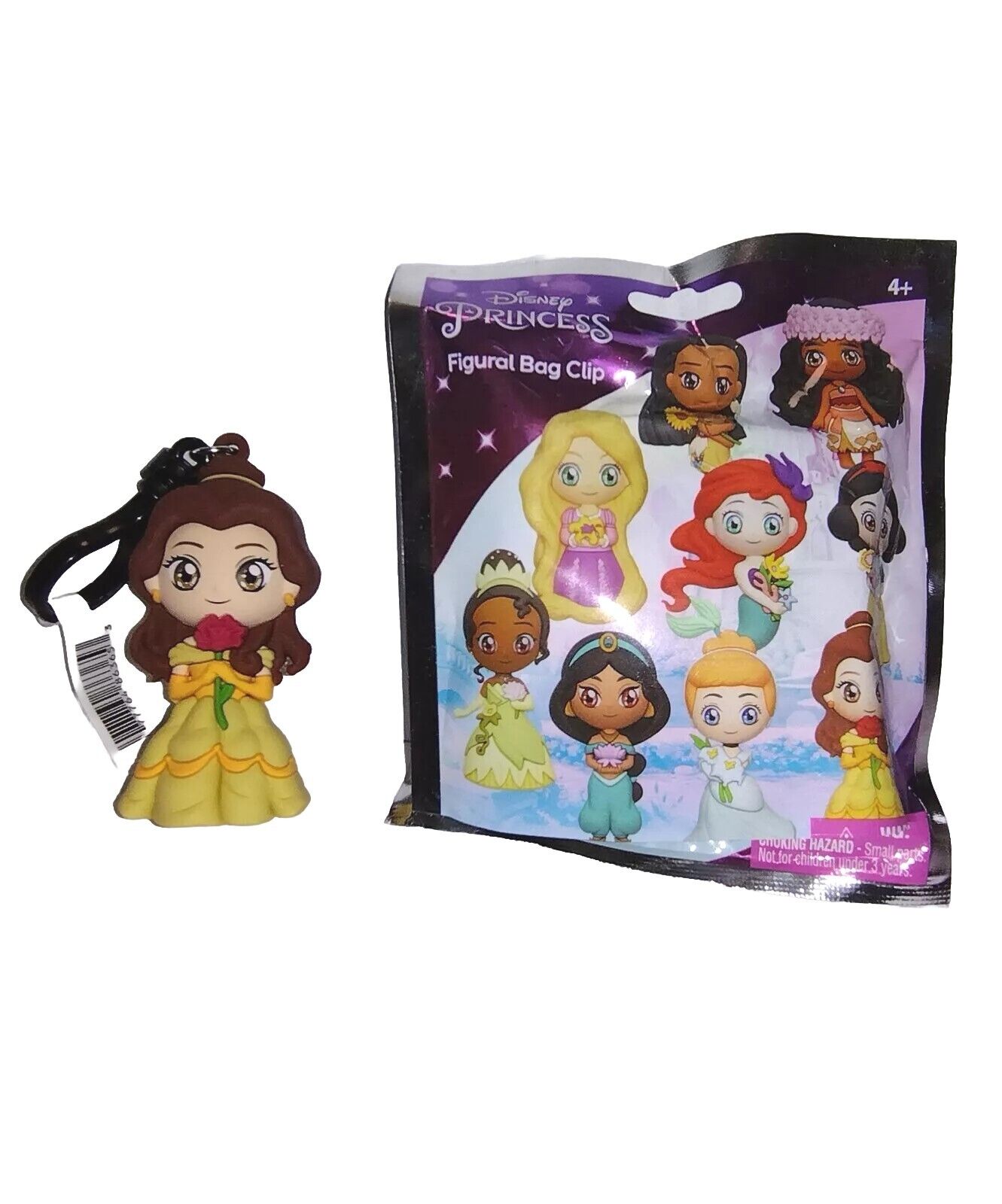 Disney Princess Flower (Belle) Figural Bag Clip New
