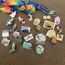 Lot Of 24 Disney Pins Limited Edition W Lanyard Fast Shipping picture