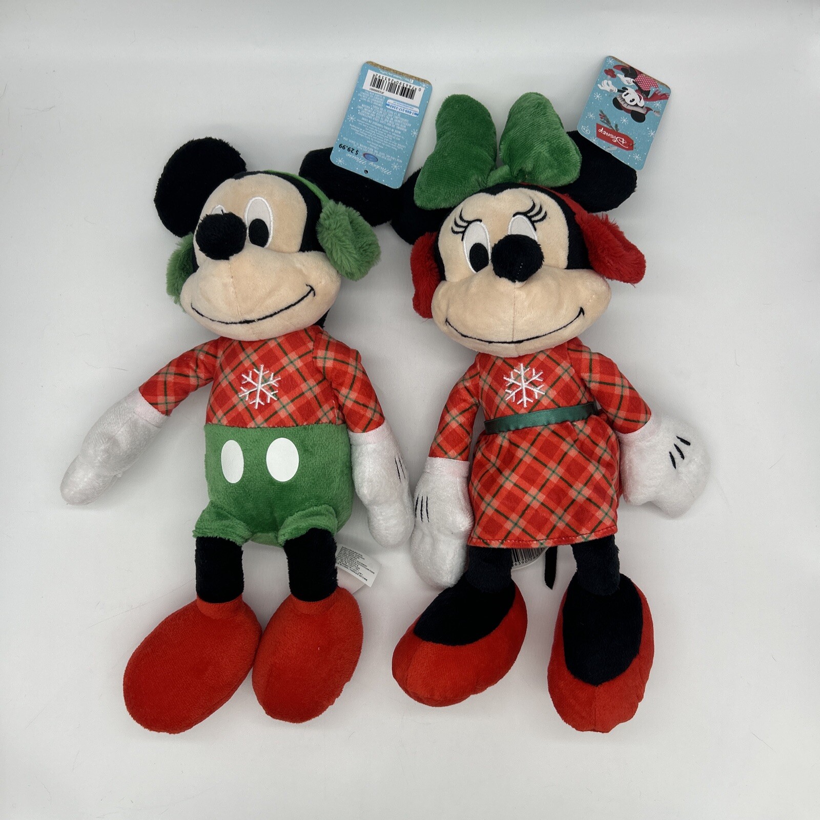 Disney Mickey and Mini Mouse Christmas Holiday Plush Bundle, 15 Disney Mickey and Mini Mouse Christmas Holiday Plush Bundle, 15