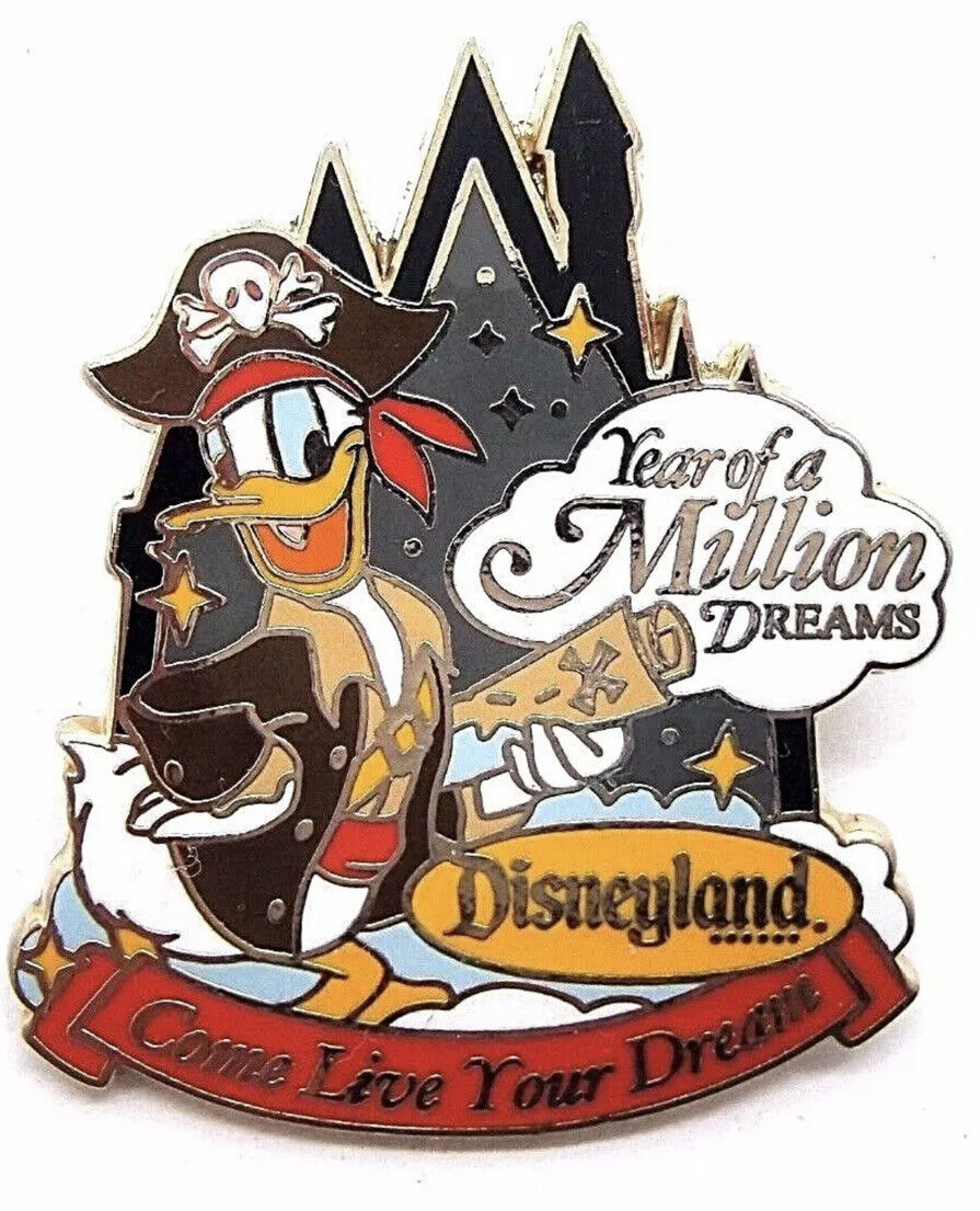 DONALD DUCK as a Pirate Come Live Your Dreams WDTC 2007 Cast Lanyard Disney Pin