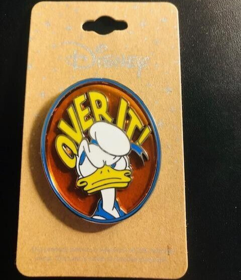 Disney Donald Duck OVER IT  Box Lunch Pin NEW
