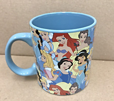 Disney Princess Large 20 Oz Ceramic Coffee Mug Blue  Snow White Cinderella picture
