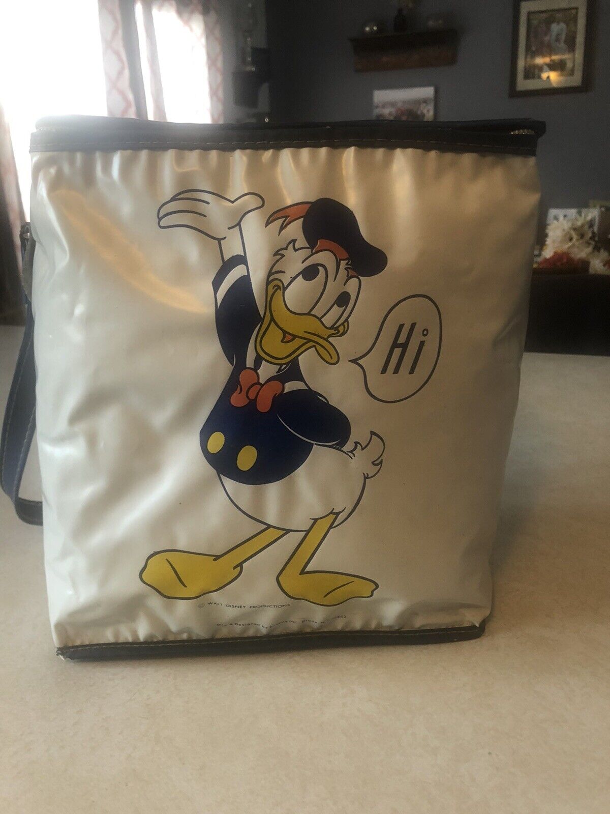 Vintage Walt Disney Donald Duck Thermal Bag  with shoulder strap