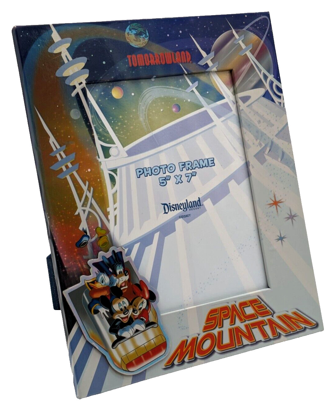 Disney Tomorrowland Space Mountain Metallic Photo Frame Holder