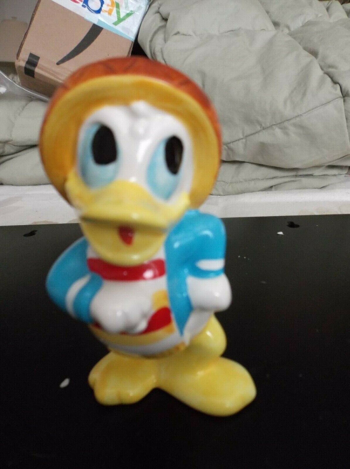 DONALD DUCK THREE CABALLEROS PORCELAIN FIGURINE MADE IN JAPAN 3 1/2 INCHES TALL