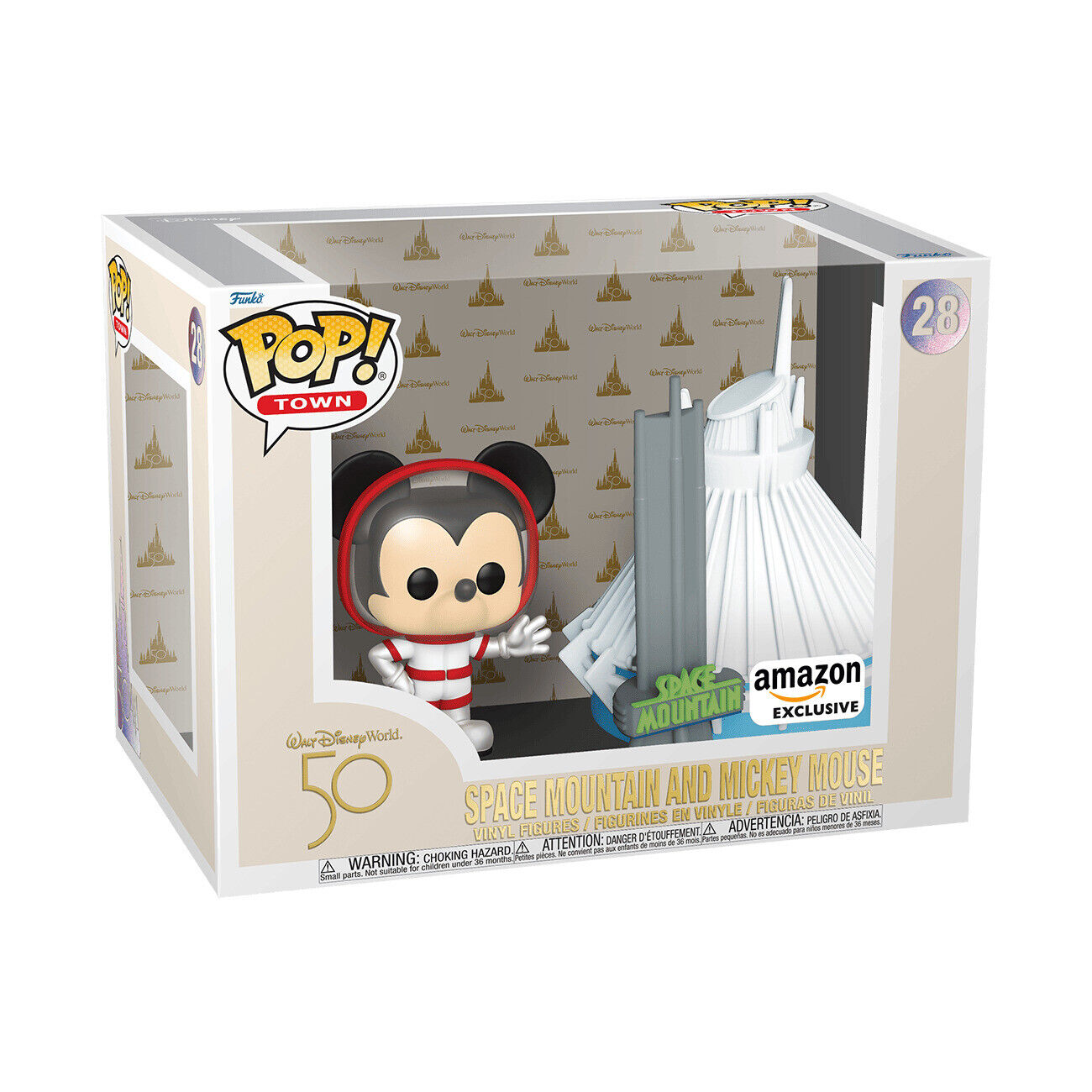 Funko Pop Town: Disney - Space Mountain and Mickey Mouse - Amazon (AM)