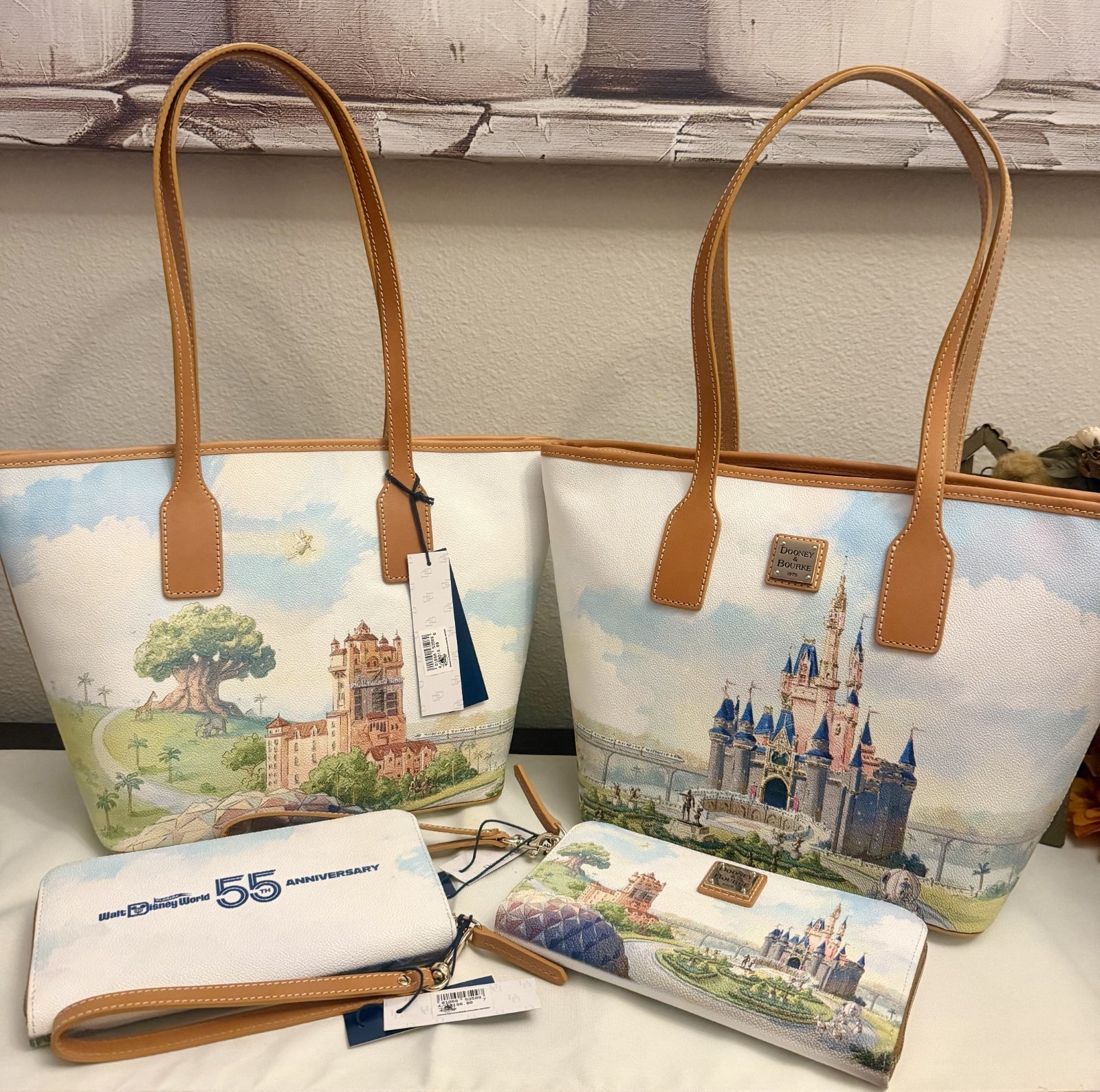 3 Available in Hand 2026 Walt Disney World 55th Anniversary D & B Parks Tote Bag 3 Available in Hand 2026 Walt Disney World 55th Anniversary D & B Parks Tote Bag