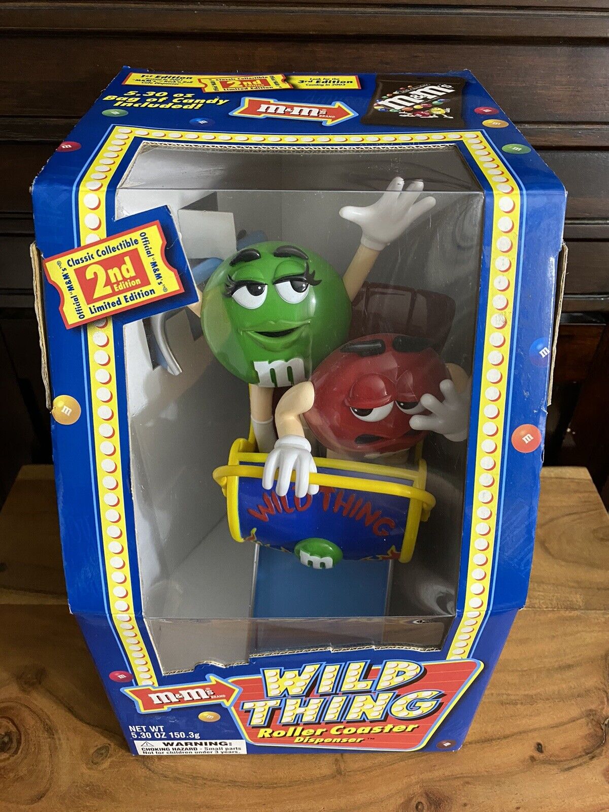 M&M Collectible Wild Thing Roller Coaster Candy Dispenser