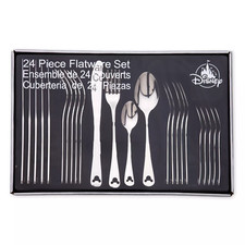 Disney Mickey Mouse Icon Stainless Steel 24 Piece Flatware Set picture
