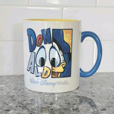 Vintage Walt Disney World Donald Duck Coffee Mug Cup 24oz Colorful picture