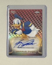 2025 Topps Chrome Disney Donald Duck Tony Anselmo Mickey Mouse Auto /28 picture