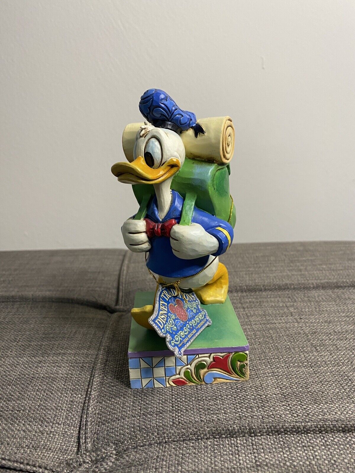 Jim Shore Disney Donald Duck Figure I\'d Rather Be Hiking New In Box BNIB