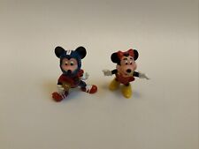 Rare Vintage 2” Disney Applause Mickey & Mini Mouse Figurines From Hong Kong picture