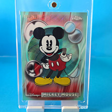 2026 Topps Chrome Disney Mickey Mouse Aqua Wave Refractor /199 Rare Mickey Mouse picture