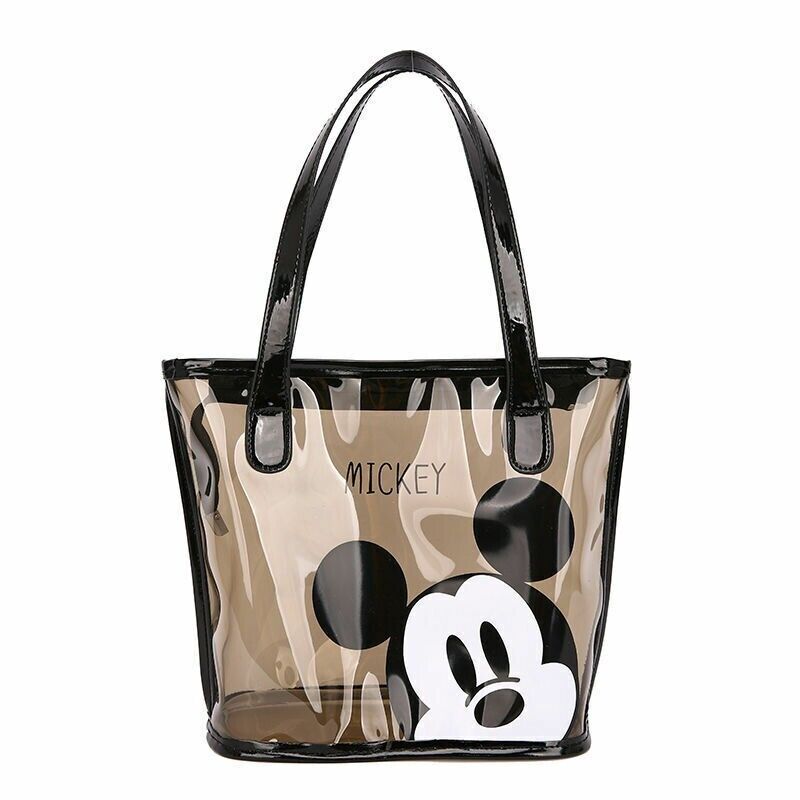 Disneyland Lady Woman Mickey Mouse PVC Transparent Shoulder Casual Bag Handbag