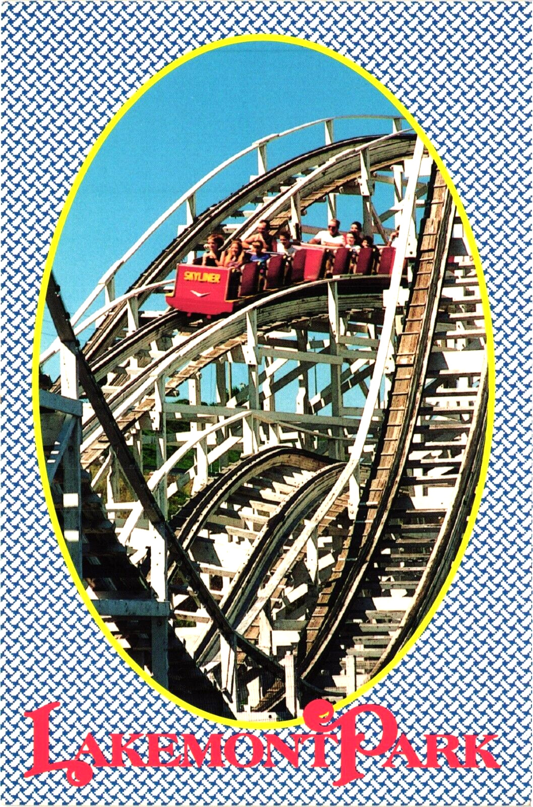 Postcard:  Roller Coaster at Lakemont Amusement Park --- Pennsylvania, USA