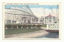 Postcard, Roller Coaster, Nantasket Beach, Mass Whip, Paragon Park, Amusement  picture