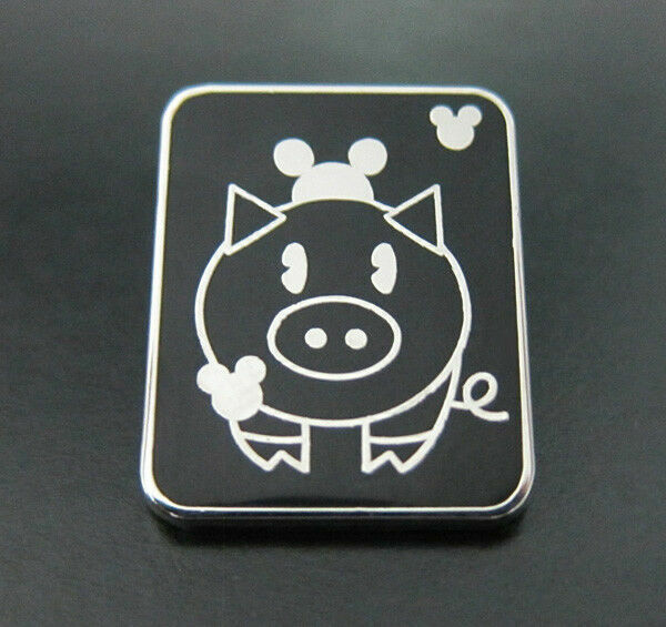 Disney Pins Pig with Mickey Mouse Ear Hat Hidden Mickey Pin