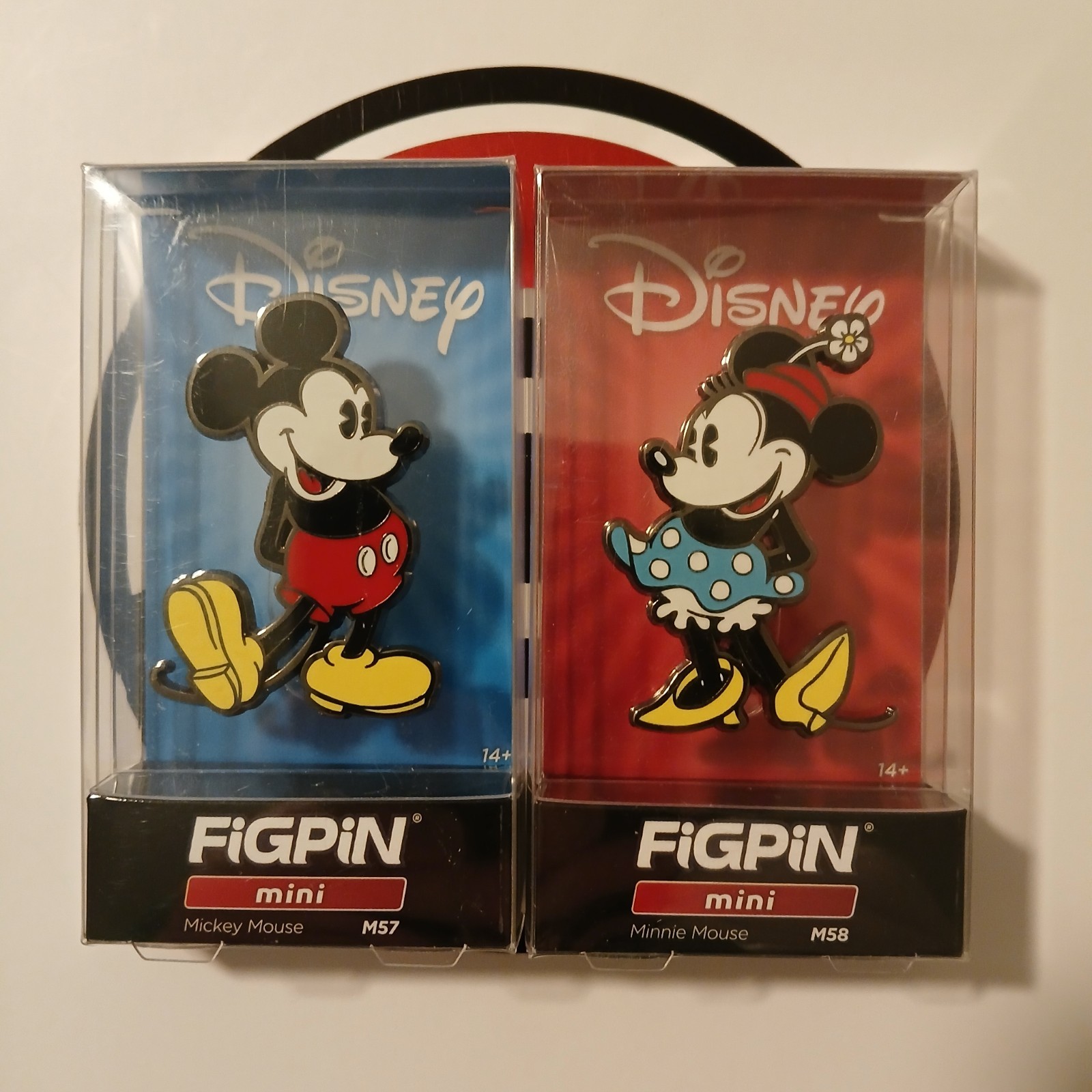 Figpin Mini Disney Mickey & Mini Mouse M57 M58 Figpin Mini Disney Mickey & Mini Mouse M57 M58