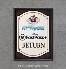 Splash Mountain FastPass Sign Print Poster Brer Rabbit Bear Fox Disney Decor Art picture