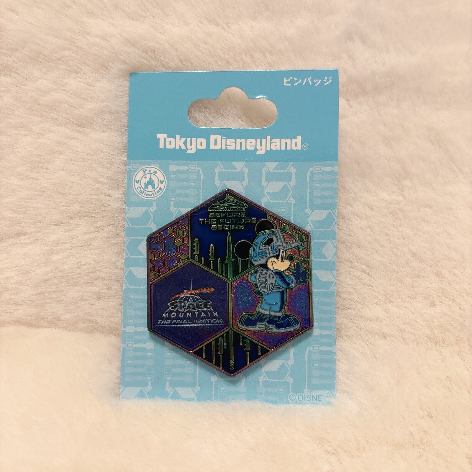 Japan Tokyo Disney Resort Store Pin badge Space Mountain The Final Ignition