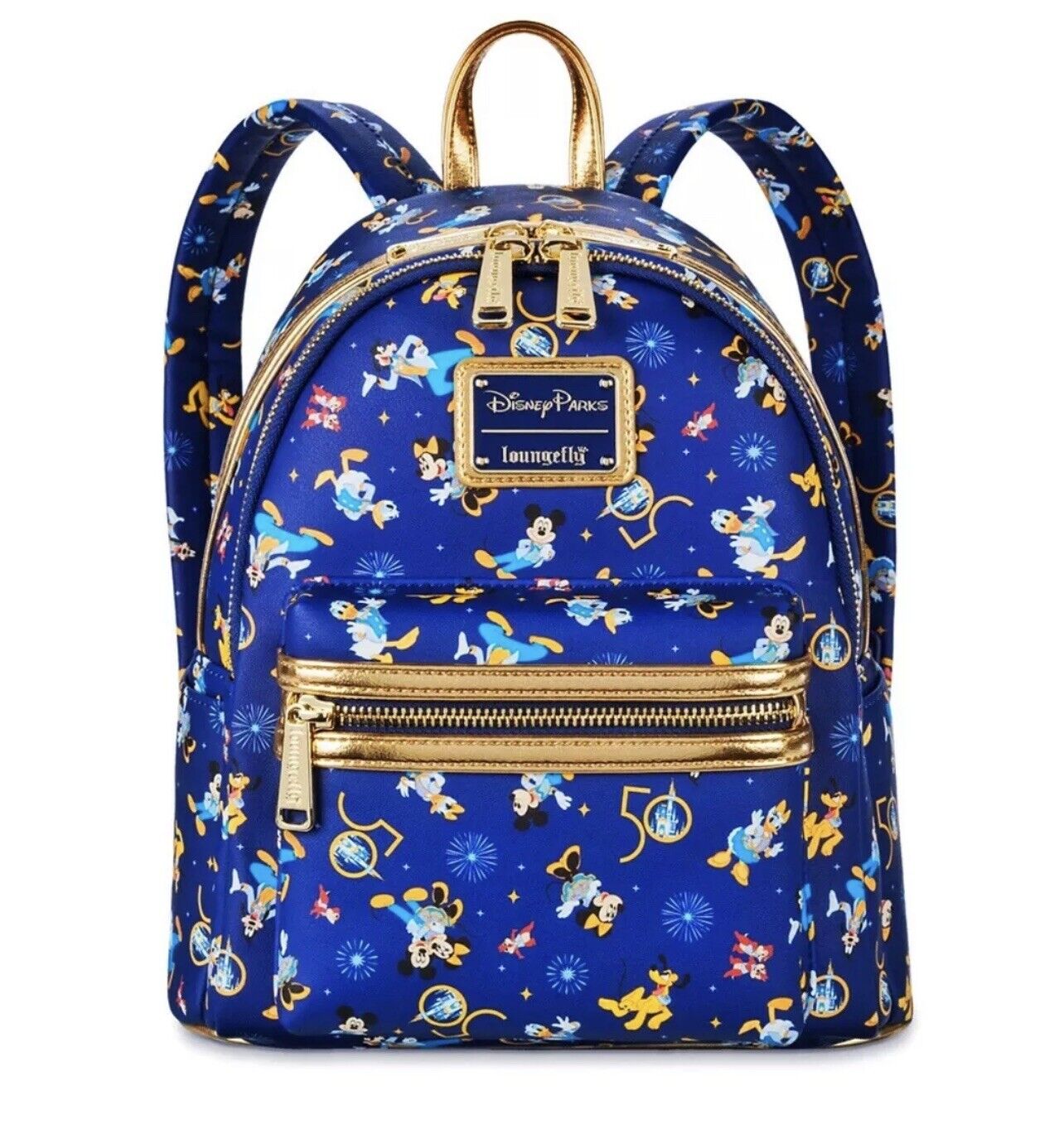 Mickey Mouse and Friends Loungefly Backpack – Walt Disney World 50th Anniversary