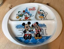 1985 Tokyo Disneyland Children's Section Plate Mickey Minnie Mouse & Donald Duck picture