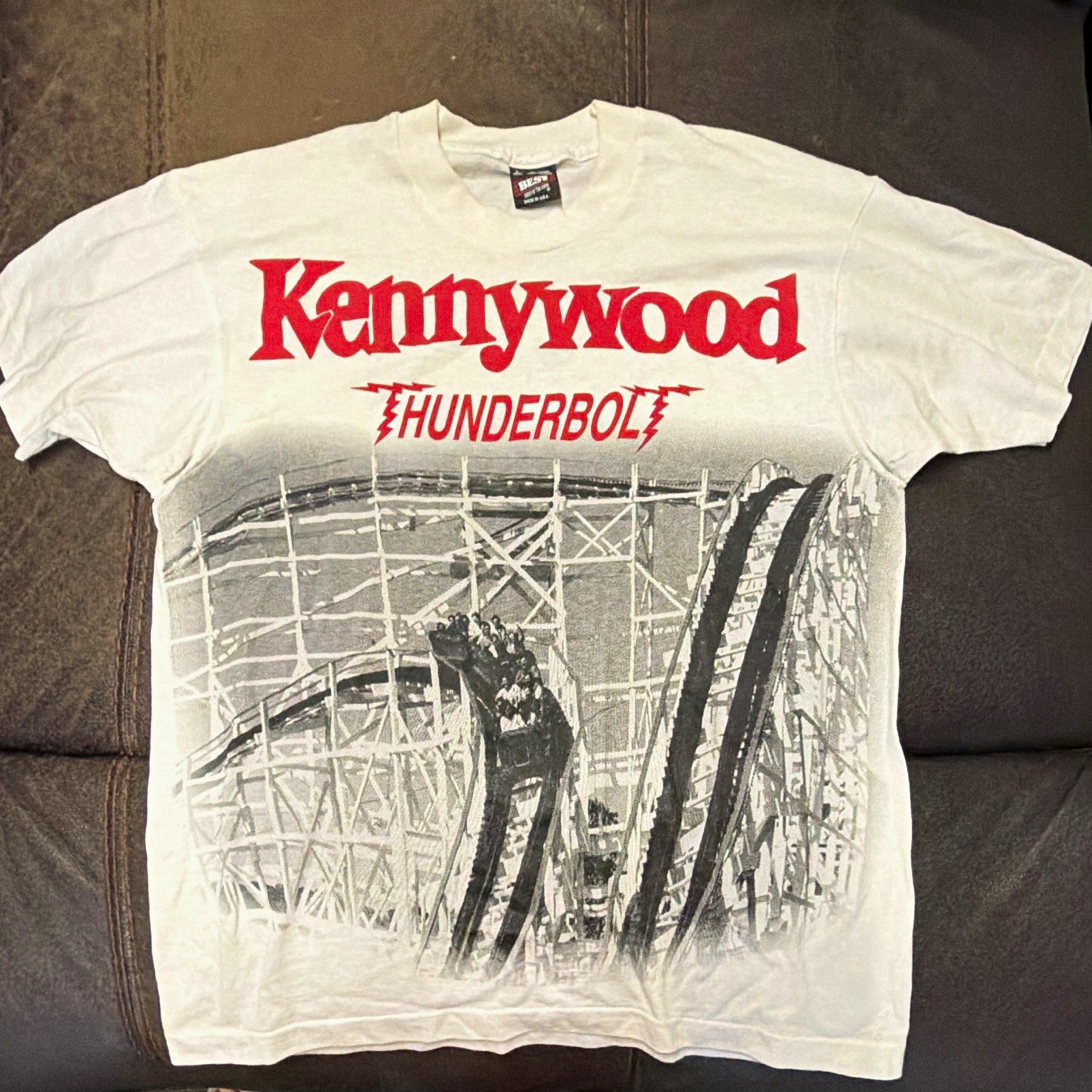 π’ Vintage Kennywood Thunderbolt Roller Coaster T-Shirt β Adult Large π’ Vintage Kennywood Thunderbolt Roller Coaster T-Shirt β Adult Large