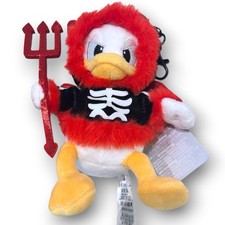 Disney Parks Donald Duck Halloween Devil Plush Bag Charm Keychain 2026 NEW picture