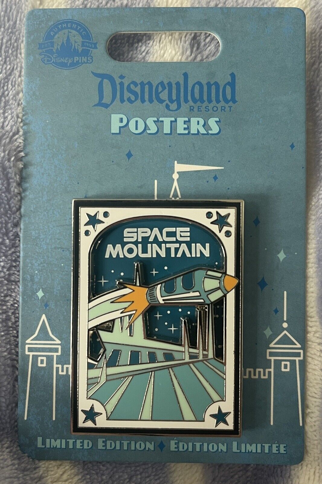 Disneyland Posters Space Mountain Pin LE 2000 Disney Pin